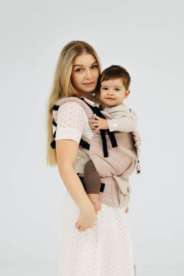 Nosidełko LennyPreschool z tkaniny skośno-krzyżowej (58% bawełna, 42% len), rozmiar preschool - TUNDRA