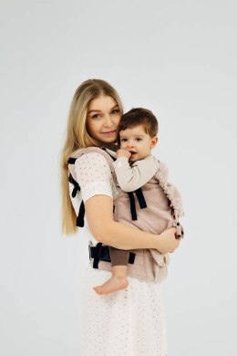 Nosidełko LennyPreschool z tkaniny skośno-krzyżowej (58% bawełna, 42% len), rozmiar preschool - TUNDRA