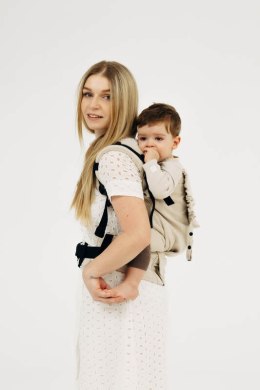 Nosidełko LennyPreschool z tkaniny skośno-krzyżowej (58% bawełna, 42% wiskoza bambusowa), rozmiar preschool - TRACK