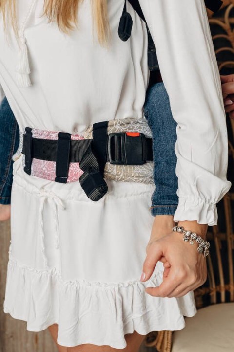 Nosidełko LennyPreschool z tkaniny żakardowej 100% bawełna, rozmiar preschool - DZIKIE WINO - VINEYARD