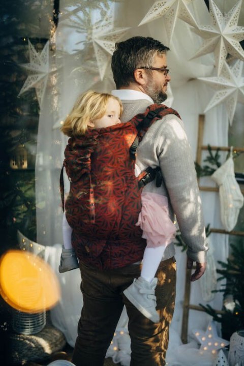 Nosidełko LennyPreschool z tkaniny żakardowej 100% bawełna, rozmiar preschool - INFINITY - GERDA