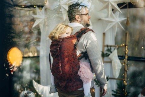 Nosidełko LennyPreschool z tkaniny żakardowej 100% bawełna, rozmiar preschool - INFINITY - GERDA