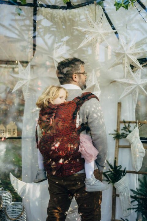 Nosidełko LennyPreschool z tkaniny żakardowej 100% bawełna, rozmiar preschool - INFINITY - GERDA