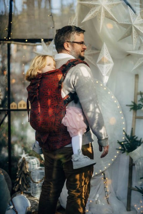 Nosidełko LennyPreschool z tkaniny żakardowej 100% bawełna, rozmiar preschool - INFINITY - GERDA