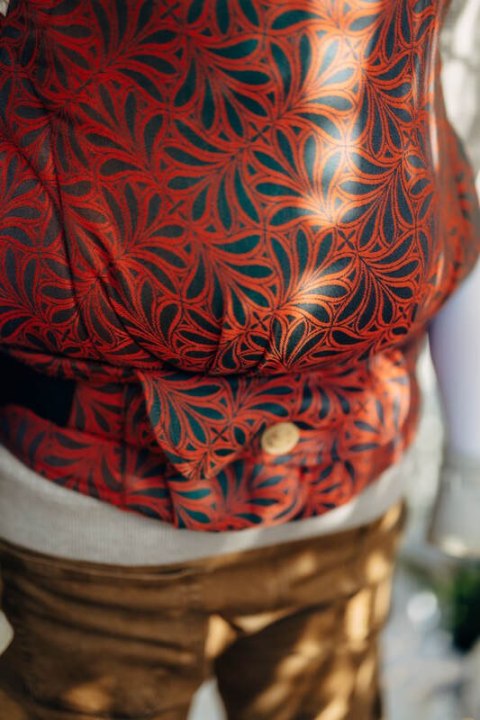 Nosidełko LennyPreschool z tkaniny żakardowej 100% bawełna, rozmiar preschool - INFINITY - GERDA