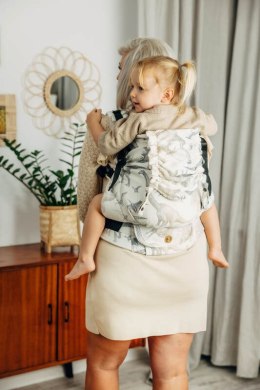 Nosidełko LennyPreschool z tkaniny żakardowej 100% bawełna, rozmiar preschool - PARK JURAJSKI - ICE DESERT