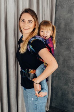 Nosidełko LennyPreschool z tkaniny żakardowej 100% bawełna, rozmiar preschool - PARK JURAJSKI - NOWA ERA