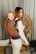 Nosidełko LennyPreschool z tkaniny żakardowej 100% bawełna, rozmiar preschool - PAWI OGON - BOLERO