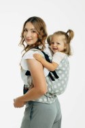 Nosidełko LennyPreschool z tkaniny żakardowej 100% bawełna, rozmiar preschool - POLKA DOTS - PLOP