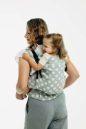 Nosidełko LennyPreschool z tkaniny żakardowej 100% bawełna, rozmiar preschool - POLKA DOTS - PLOP