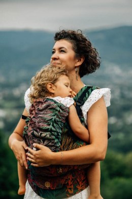 Nosidełko LennyPreschool z tkaniny żakardowej 100% bawełna, rozmiar preschool - RAINFOREST - DIVERSE