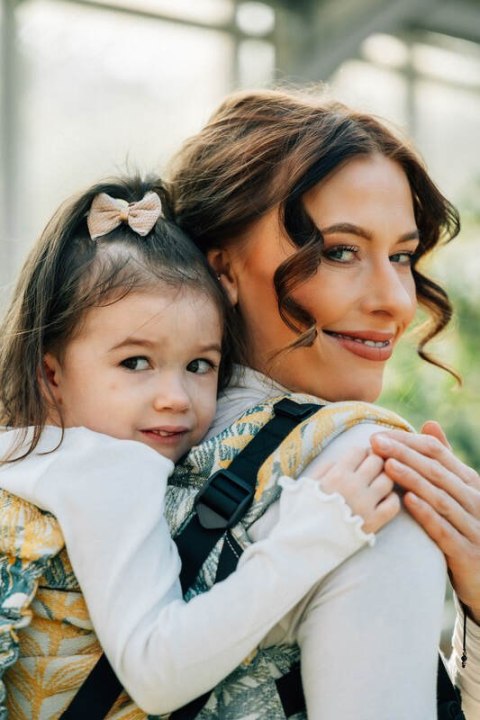 Nosidełko LennyPreschool z tkaniny żakardowej 100% bawełna, rozmiar preschool - RAINFOREST - SELVA