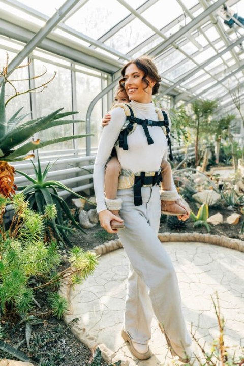 Nosidełko LennyPreschool z tkaniny żakardowej 100% bawełna, rozmiar preschool - RAINFOREST - SELVA