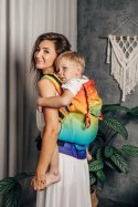 Nosidełko LennyPreschool z tkaniny żakardowej 100% bawełna, rozmiar preschool - TĘCZOWE DZIECKO