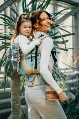 Nosidełko LennyPreschool z tkaniny żakardowej 100% bawełna, rozmiar preschool - ZAPLĄTANI - PLAIT