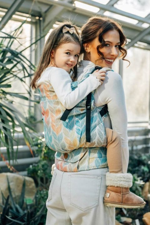 Nosidełko LennyPreschool z tkaniny żakardowej 100% bawełna, rozmiar preschool - ZAPLĄTANI - PLAIT