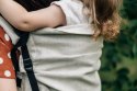 Nosidełko LennyPreschool z tkaniny żakardowej 100% len, rozmiar preschool - ARROW - WHISPER