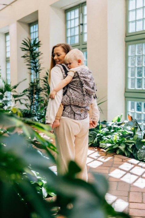 Nosidełko LennyPreschool z tkaniny żakardowej (100% wiskoza bambusowa), rozmiar preschool - WOLNY DUCH - GAJUSZ