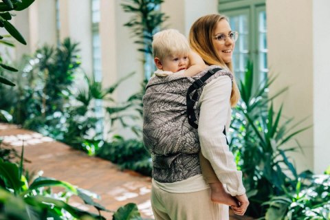 Nosidełko LennyPreschool z tkaniny żakardowej (100% wiskoza bambusowa), rozmiar preschool - WOLNY DUCH - GAJUSZ