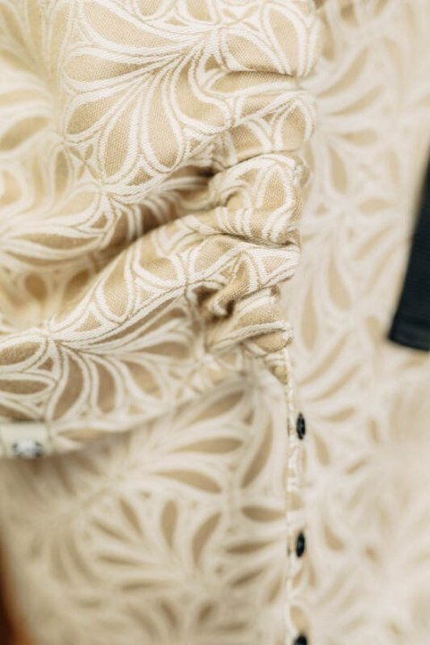 Nosidełko LennyPreschool z tkaniny żakardowej (50% bawełna, 50% wiskoza bambusowa), rozmiar preschool - INFINITY - GOLDEN HOUR