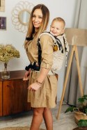 Nosidełko LennyPreschool z tkaniny żakardowej (50% bawełna, 50% wiskoza bambusowa), rozmiar preschool - INFINITY - GOLDEN HOUR