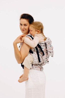 Nosidełko LennyPreschool z tkaniny żakardowej (61% bawełna, 39% wiskoza bambusowa), rozmiar preschool - EAGLE ROCKS - PEAK