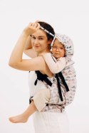 Nosidełko LennyPreschool z tkaniny żakardowej (61% bawełna, 39% wiskoza bambusowa), rozmiar preschool - EAGLE ROCKS - PEAK