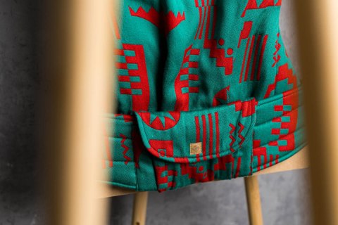 Nosidełko LennyPreschool z tkaniny żakardowej, rozmiar preschool (74% wełna merino, 26% bawełna czesana) - EKSPERYMENT nr 28