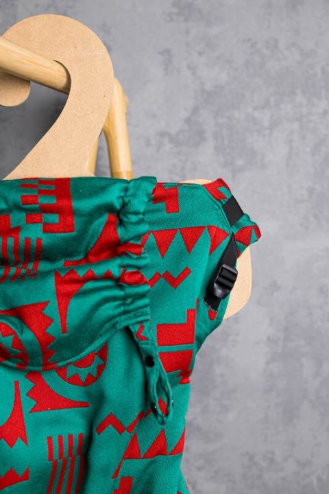 Nosidełko LennyPreschool z tkaniny żakardowej, rozmiar preschool (74% wełna merino, 26% bawełna czesana) - EKSPERYMENT nr 28