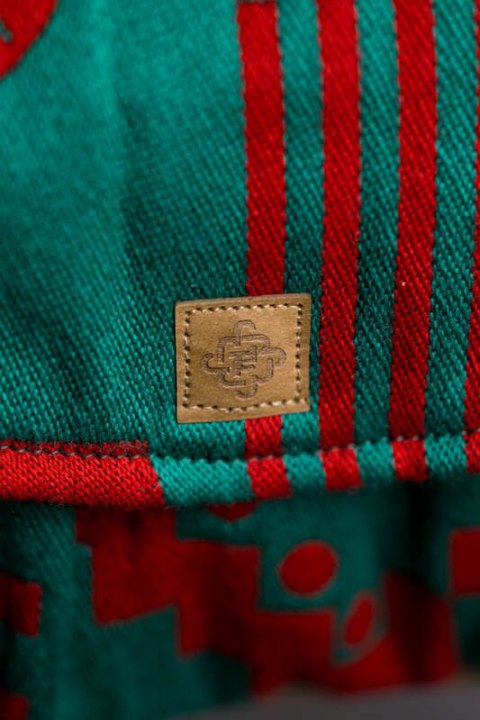 Nosidełko LennyPreschool z tkaniny żakardowej, rozmiar preschool (74% wełna merino, 26% bawełna czesana) - EKSPERYMENT nr 28