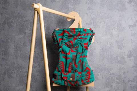 Nosidełko LennyPreschool z tkaniny żakardowej, rozmiar preschool (74% wełna merino, 26% bawełna czesana) - EKSPERYMENT nr 28