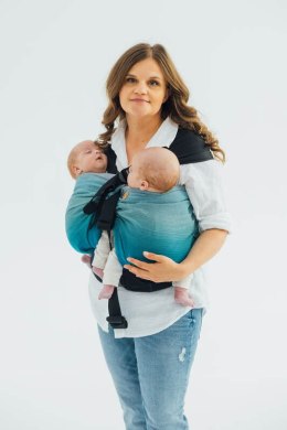 Nosidełko LennyTwin z tkaniny skośno-krzyżowej 100% bawełna, rozmiar standard - AIRGLOW