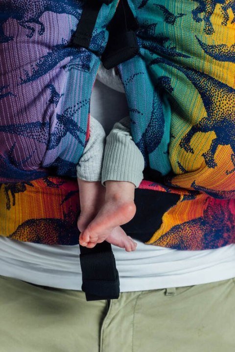 Nosidełko LennyTwin z tkaniny żakardowej 100% bawełna, rozmiar standard - PARK JURAJSKI - NOWA ERA