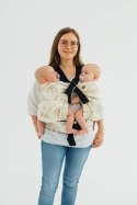 Nosidełko LennyTwin z tkaniny żakardowej 100% bawełna, rozmiar standard - PRAK JURAJSKI - ICE DESERT
