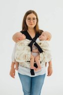 Nosidełko LennyTwin z tkaniny żakardowej 100% bawełna, rozmiar standard - PRAK JURAJSKI - ICE DESERT