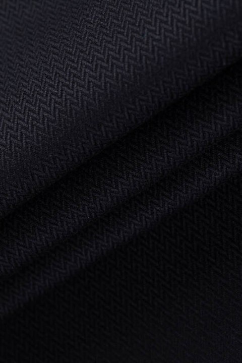 Chusta kółkowa do noszenia dzieci, tkana splotem jodełkowym, bawełna, ramię bez zakładek - MAŁA JODEŁKA CZARNY HEBAN - standard 