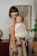 Chusta kółkowa do noszenia dzieci, tkana splotem jodełkowym, bawełna, ramię bez zakładek - MAŁA JODEŁKA LUCE - standard 1.8m