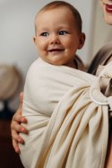 Chusta kółkowa do noszenia dzieci, tkana splotem jodełkowym, bawełna, ramię bez zakładek - MAŁA JODEŁKA LUCE - standard 1.8m