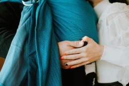 Chusta kółkowa, splot jodełkowy, (100% bawełna), ramię bez zakładek - MAŁA JODEŁKA FADO - standard 1.8m (druig gatunek)