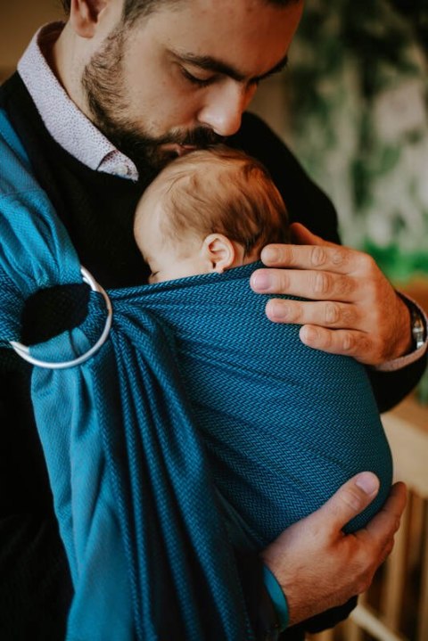 Chusta kółkowa, splot jodełkowy, (100% bawełna), ramię bez zakładek - MAŁA JODEŁKA FADO - standard 1.8m (druig gatunek)