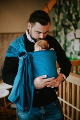 Chusta kółkowa, splot jodełkowy, (100% bawełna), ramię bez zakładek - MAŁA JODEŁKA FADO - standard 1.8m