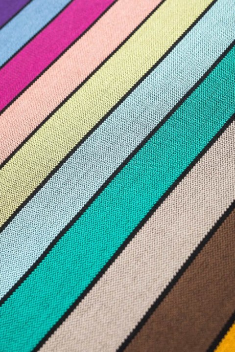 Chusta kółkowa, splot skośno-krzyżowy, (100% bawełna), ramię bez zakładek - KARUZELA BARW - standard 1.8m