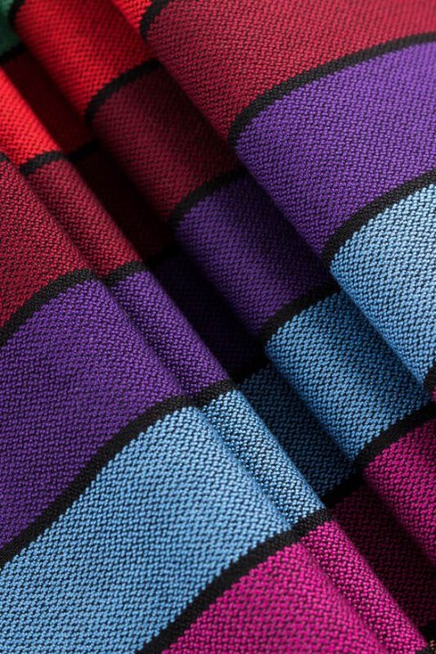 Chusta kółkowa, splot skośno-krzyżowy, (100% bawełna), ramię bez zakładek - KARUZELA BARW - standard 1.8m