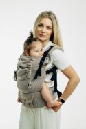 Moje Pierwsze Nosidełko LennyUpGrade PRO, splot jodełkowy, 100% bawełna , rozmiar standard - MAŁA JODEŁKA ALMOND