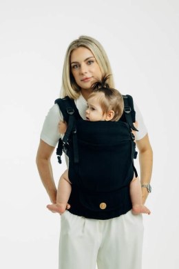 Moje Pierwsze Nosidełko LennyUpGrade PRO, splot jodełkowy, 100% bawełna , rozmiar standard - MAŁA JODEŁKA CZARNY HEBAN