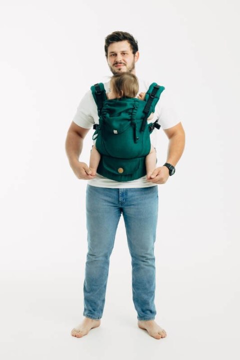 Moje Pierwsze Nosidełko LennyUpGrade PRO, splot jodełkowy, 100% bawełna , rozmiar standard - SZMARAGD