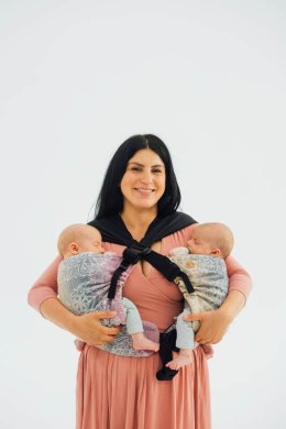 Nosidełko LennyTwin z tkaniny żakardowej 100% bawełna, rozmiar standard - DZIKIE WINO - VINEYARD