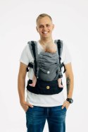 Nosidełko LennyUpGrade PRO, splot jodełkowy, 100% bawełna , rozmiar standard - MAŁA JODEŁKA OMBRE SZARY