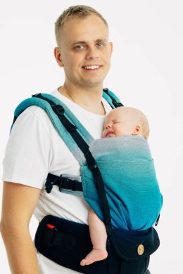 Nosidełko LennyUpGrade PRO z tkaniny skośno-krzyżowej, 100% bawełna , rozmiar standard - AIRGLOW