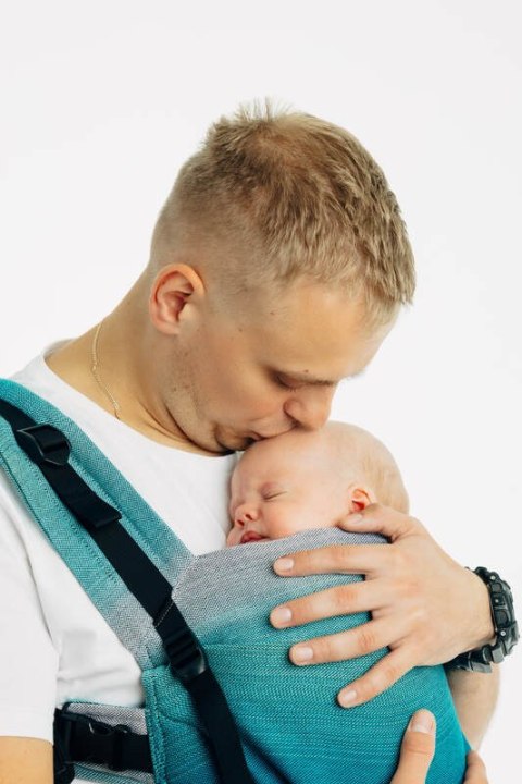 Nosidełko LennyUpGrade PRO z tkaniny skośno-krzyżowej, 100% bawełna , rozmiar standard - AIRGLOW